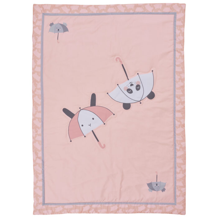 DAS BABY ΚΟΥΒΕΡΛΙ ΚΟΥΝΙΑΣ FUN 4878 ΓΚΡΙ, ΛΕΥΚΟ, ΡΟΖ DAS HOME - Image 2