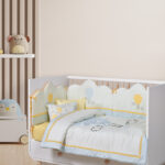 DAS BABY ΚΟΥΒΕΡΛΙ FUN 4880 ΓΑΛΑΖΙΟ, ΚΙΤΡΙΝΟ, ΜΕΝΤΑ DAS HOME
