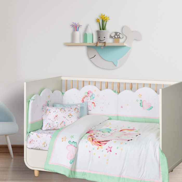 DAS BABY ΠΑΠΛΩΜΑ ΚΟΥΝΙΑΣ FUN DIGITAL 4919 MINT, PINK, WHITE DAS HOME - Image 2