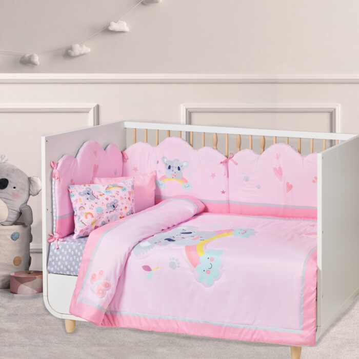 DAS BABY ΚΟΥΒΕΡΛΙ ΚΟΥΝΙΑΣ FUN 4934 GREY, PINK DAS HOME - Image 2