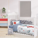 DAS BABY ΣΕΤ ΣΕΝΤΟΝΙΑ ΚΟΥΝΙΑΣ SMILE DIGITAL 4851 ΓΚΡΙ, ΚΟΚΚΙΝΟ, ΛΕΥΚΟ DAS HOME - Image 2