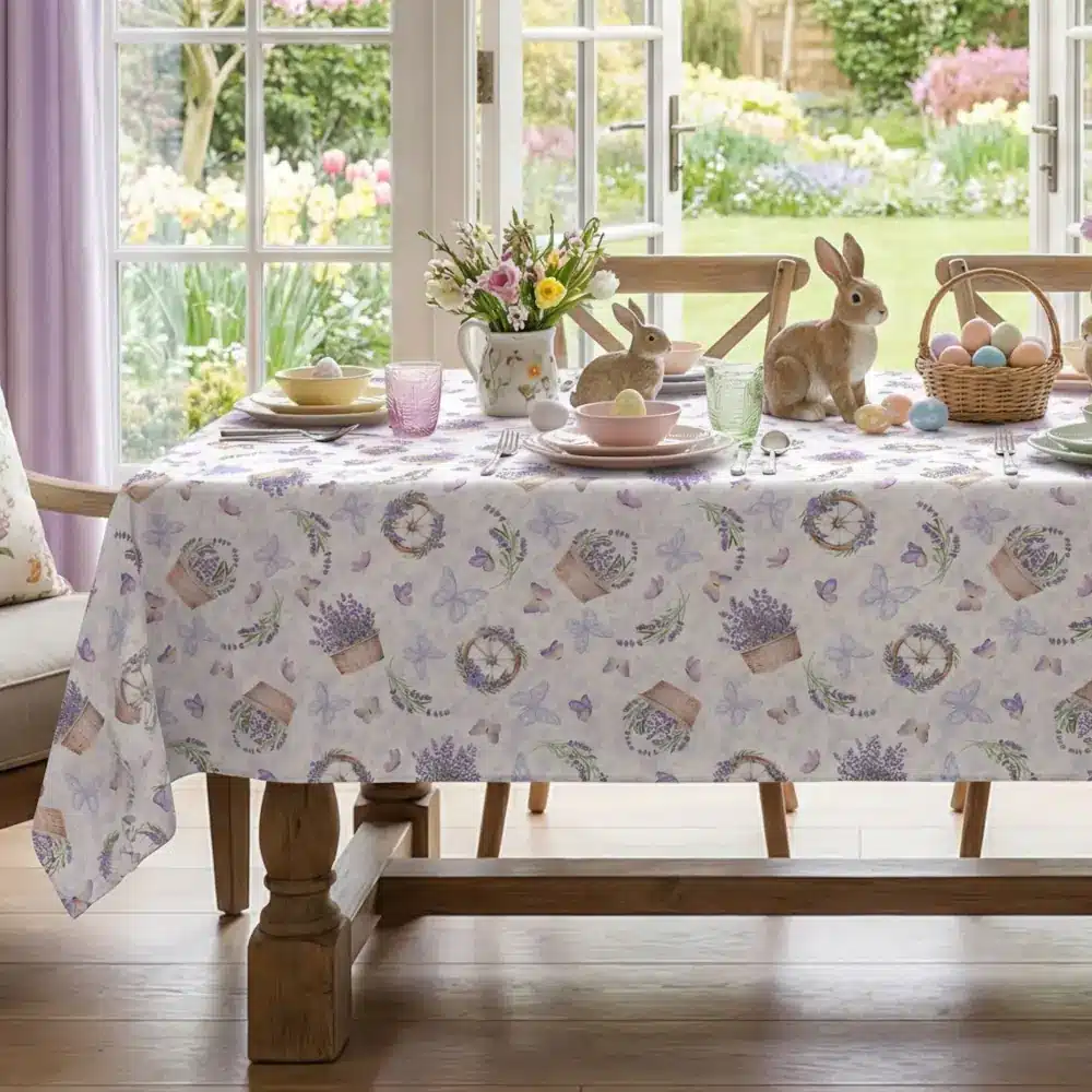 kare-lavender.webp Καρέ Lavender 90 x 90 cm 50% Βαμβάκι - 50% Polyester Λιλά BOREA - Image 1