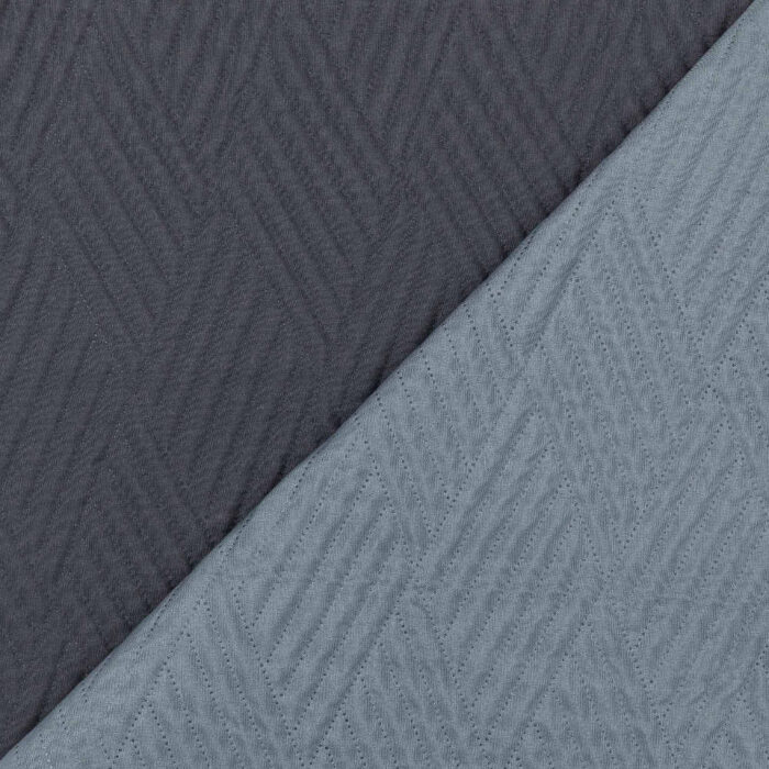 Κουβερλί Diamond Υπέρδιπλο 220 x 240 cm  100% Πολυέστερ Σιέλ-Γκρι BOREA - Image 8