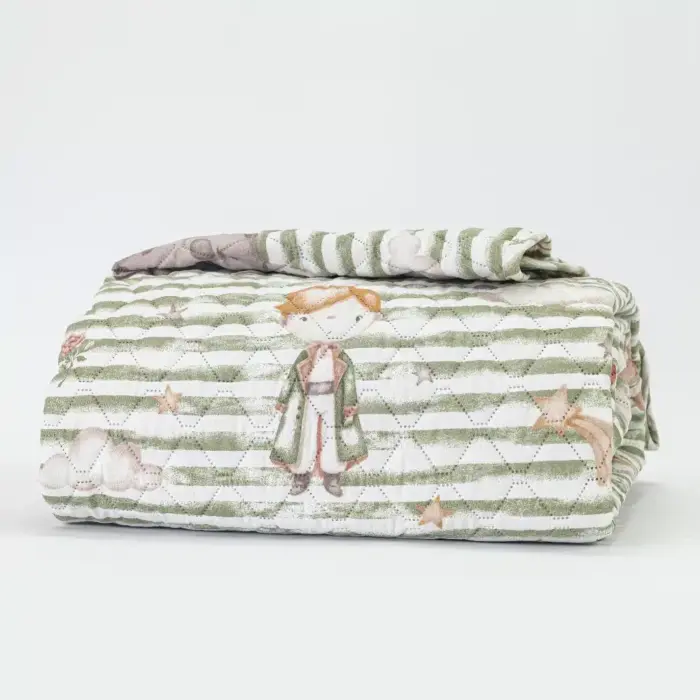 Κουβερλί Κούνιας Little Prince 110 x 140 cm  100% Βαμβάκι Βεραμάν BOREA - Image 2