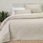 Κουβερλί Σετ Croiset Υπέρδιπλο 220 x 240 cm + (2) 50 x 70 cm  100% Πολυέστερ Σιέλ BOREA - Image 2