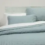 Κουβερλί Σετ Croiset Υπέρδιπλο 220 x 240 cm + (2) 50 x 70 cm  100% Πολυέστερ Σιέλ BOREA - Image 5