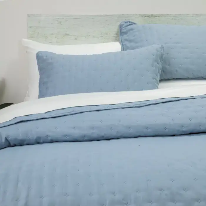 Κουβερλί Σετ Croiset Υπέρδιπλο 220 x 240 cm + (2) 50 x 70 cm  100% Πολυέστερ Μέντα BOREA - Image 14