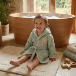 Μπουρνούζι Βρεφικό Little Prince (5-6)  100% Βαμβάκι Βεραμάν BOREA - Image 2