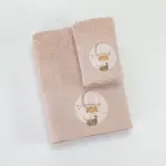 Πετσέτες Σετ 2ΤΜΧ Cutiepies 70 x 120 / 30 x 50 cm  100% Βαμβάκι Πούδρα BOREA