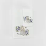 Πετσέτες Σετ 2ΤΜΧ Lily Λευκό 70 x 120 / 30 x 50 cm  100% Βαμβάκι Λευκό BOREA - Image 4