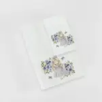 Πετσέτες Σετ 2ΤΜΧ Lily Λευκό 70 x 120 / 30 x 50 cm  100% Βαμβάκι Λευκό BOREA