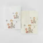 Πετσέτες Σετ 2ΤΜΧ Little Prince Λευκό 70 x 120 / 30 x 50 cm  100% Βαμβάκι Λευκό BOREA - Image 5