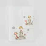 Πετσέτες Σετ 2ΤΜΧ Little Prince Λευκό 70 x 120 / 30 x 50 cm  100% Βαμβάκι Λευκό BOREA - Image 4