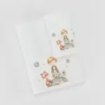Πετσέτες Σετ 2ΤΜΧ Little Prince Λευκό 70 x 120 / 30 x 50 cm  100% Βαμβάκι Λευκό BOREA