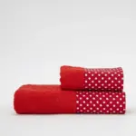 Πετσέτες Σετ 2ΤΜΧ Rubia 50 x 90 / 30 x 50 cm  100% Βαμβάκι Κόκκινο BOREA - Image 4