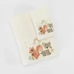 Πετσέτες Σετ 2ΤΜΧ Woodland Εκρού 70 x 120 / 30 x 50 cm  100% Βαμβάκι Εκρού BOREA