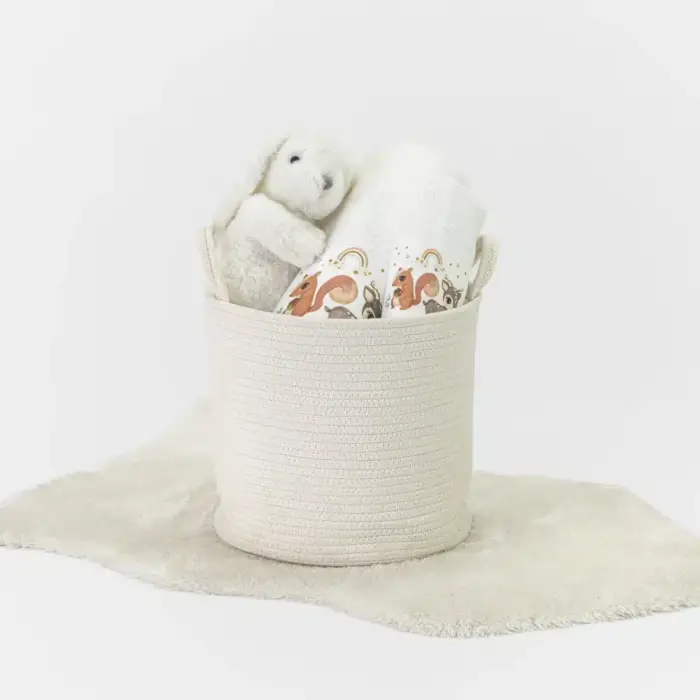 Πετσέτες Σετ 2ΤΜΧ Woodland Λευκό 70 x 120 / 30 x 50 cm  100% Βαμβάκι Λευκό BOREA - Image 2