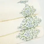 Πετσέτες Σετ 3ΤΜΧ Damask 70 x 140 / 50 x 90 / 30 x 50 cm  100% Βαμβάκι Λευκό BOREA - Image 3