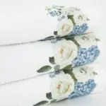 Πετσέτες Σετ 3ΤΜΧ Hortensia 70 x 140 / 50 x 90 / 30 x 50 cm  100% Βαμβάκι Εκρού BOREA - Image 3