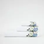 Πετσέτα Προσώπου Hortensia 50 x 90 cm  100% Βαμβάκι Λευκό BOREA - Image 5