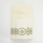 Πετσέτα Προσώπου Lotus 50 x 90 cm  100% Βαμβάκι Λευκό BOREA - Image 4