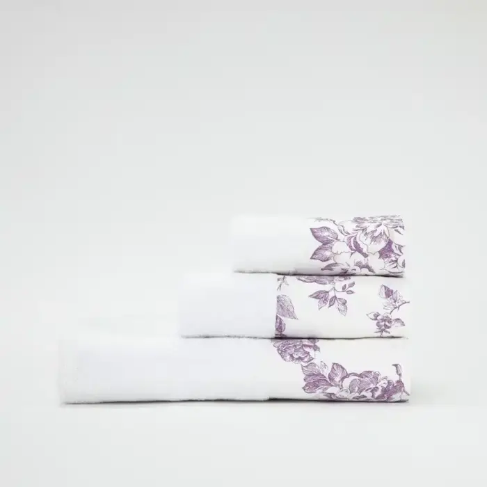 Πετσέτες Σετ 3ΤΜΧ Rosine 70 x 140 / 50 x 90 / 30 x 50 cm  100% Βαμβάκι Πούδρα BOREA - Image 13