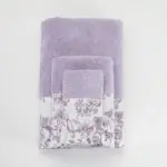 Πετσέτες Σετ 3ΤΜΧ Rosine 70 x 140 / 50 x 90 / 30 x 50 cm  100% Βαμβάκι Πούδρα BOREA - Image 15