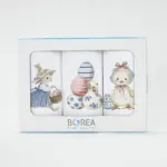 Ποτηρόπανα Κουζίνας BunnyBloom Σετ 3ΤΜΧ (3) 50 x 70 cm  50% Βαμβάκι - 50% Polyester Λευκό BOREA - Image 2
