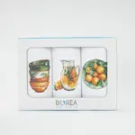 Ποτηρόπανα Κουζίνας Oranges Σετ 3ΤΜΧ (3) 50 x 70 cm  50% Βαμβάκι - 50% Polyester Λευκό BOREA - Image 2