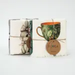 Ποτηρόπανα Κουζίνας Green Tea Σετ 2ΤΜΧ 40 x 65 cm + 65 x 65 cm  100% Βαμβάκι Διάφορα χρώματα BOREA - Image 3