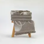 Ριχτάρι Βαμβακερό Τετραθέσιο Κύκλοι 180 x 350 cm  100% Βαμβάκι Καφέ BOREA - Image 16