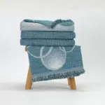 Ριχτάρι Βαμβακερό Τριθέσιο Κύκλοι 180 x 300 cm  100% Βαμβάκι Πετρόλ BOREA - Image 16