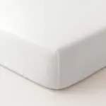 Σεντόνι Μονόχρωμο Solid Κούνιας Με Λάστιχο 70 x 140 cm + 20 cm  100% Βαμβάκι 17.Σιέλ BOREA - Image 4