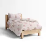 Σεντόνια Σετ Little Queen Moνό (2) 160 x 240 cm + 50 x 70 cm  100% Βαμβάκι Ροζ BOREA