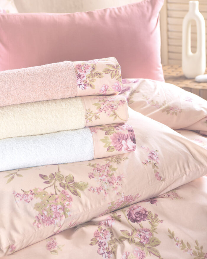 SPRINGTIME ΡΟΖ - ΣΕΤ ΠΑΠΛΩΜΑΤΟΘΗΚΗ NOVA ΗΜΙΔΙΠΛΟ (160X250) ΗΜΙΔΙΠΛΟ (160X250) 100% ΒΑΜΒΑΚΙ Rythmos - Image 4