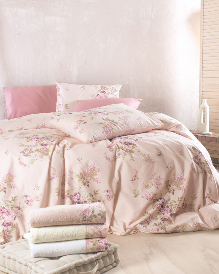 SPRINGTIME ΡΟΖ - ΣΕΤ ΣΕΝΤΟΝΙΑ NOVA KING SIZE (270Χ290) KING SIZE (270Χ290) 100% ΒΑΜΒΑΚΙ Rythmos - Image 5