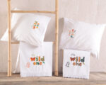 WILD BABY ΠΡΑΣΙΝΟ - ΣΕΤ ΣΕΝΤΟΝΙΑ ΒΡΕΦΙΚΑ 3 ΤΕΜ. KENTHMA 100X160 100% ΒΑΜΒΑΚΙ Rythmos