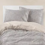Ζεύγος Μαξιλαροθήκες Εμπριμέ Doric (2) 50 x 70 cm  100% Βαμβάκι Μπλε BOREA - Image 4