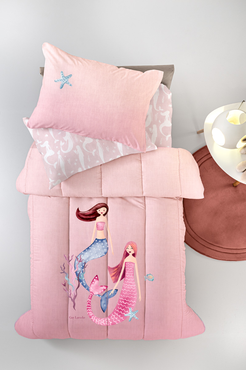 1114030126006.jpg Κουβερλί Merida Pink Suede της Guy Laroche (Polyester 100%) - Image 1