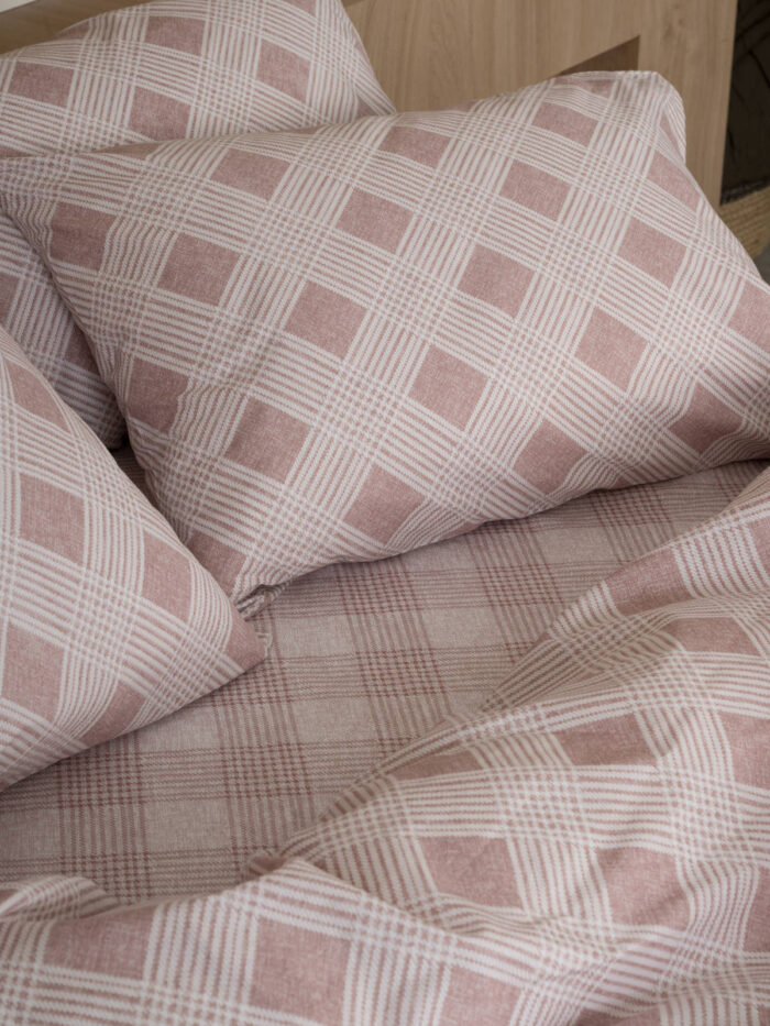 Σετ Σεντόνια Cotton Feelings 2072 Rose Διπλό με λάστιχο (150x205+30) SUNSHINEHOME - Image 3