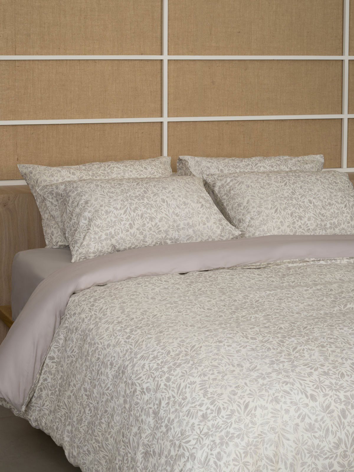 151-54-148.jpg Σετ Σεντόνια Cotton Feelings 2070 Beige Διπλό με λάστιχο (150x205+30) SUNSHINEHOME - Image 1