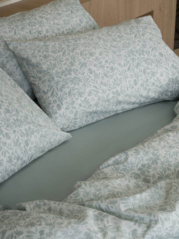 Σετ Σεντόνια Cotton Feelings 2070 Aqua Υπέρδιπλο (235x270) SUNSHINEHOME - Image 3
