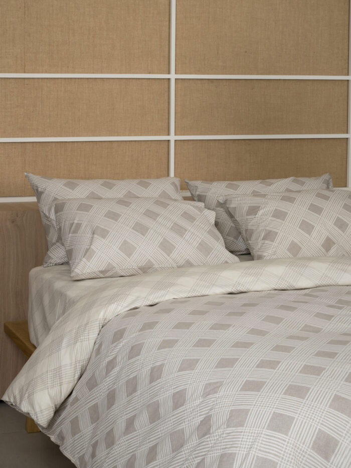 Σετ Σεντόνια Cotton Feelings 2072 Beige King Size (260x270) SUNSHINEHOME - Image 2