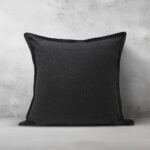 LINO Μαξιλαροθήκη Διακοσμητική Tavola 45x45 Μαύρο 100% Βαμβάκι - Image 6