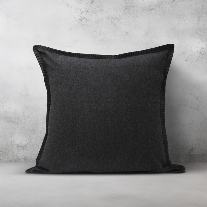 LINO Μαξιλαροθήκη Διακοσμητική Tavola 45x45 Μαύρο 100% Βαμβάκι - Image 6