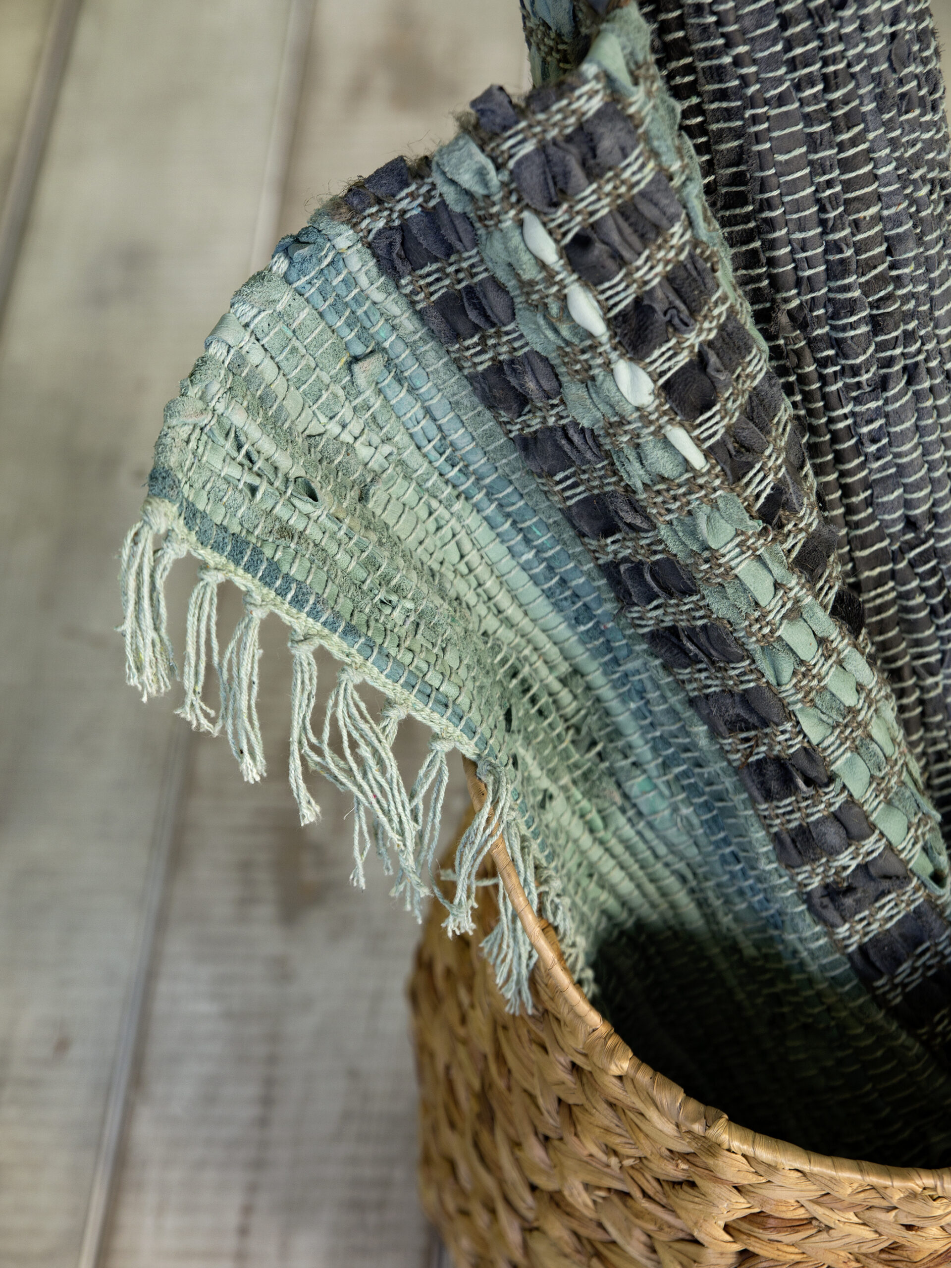 5206482068568_1.jpg Χαλάκι 60x130 - Claudine Green της NIMA Home 60% Cotton - 40% Jute Χαλάκι 60x130 - Image 1