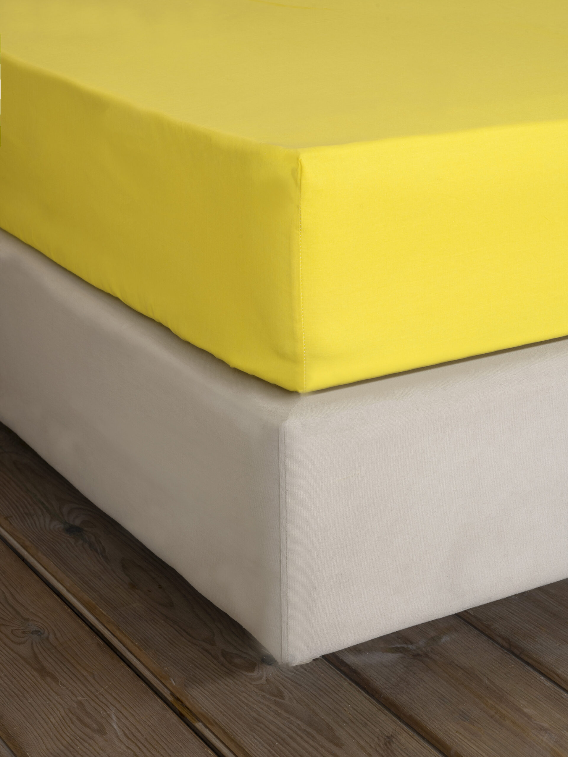 5206482070813.jpg Σεντόνι Γίγας με Λάστιχο Unicolors - Yellow της Nima Home 100% Cotton, 144 T.C. Γίγας με Λάστιχο 180x200+32 - Image 1