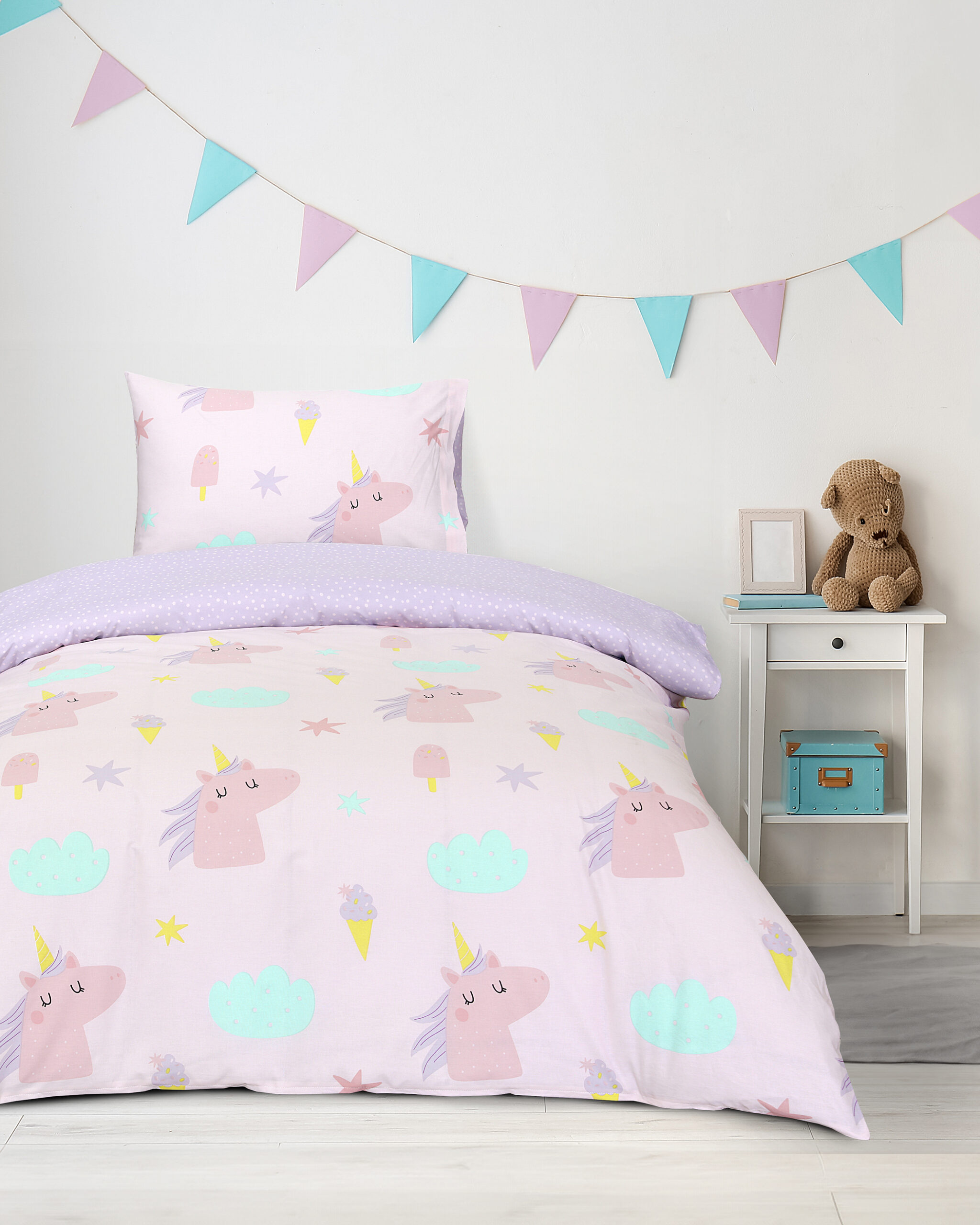 5206482187368-1.jpg Σετ Σεντόνια Μονά - Lolly της Kocoon Kids 100% Cotton, 144 T.C. Μονά (2 x 160x260 + 1 Μαξιλαροθήκη 52x72) - Image 1