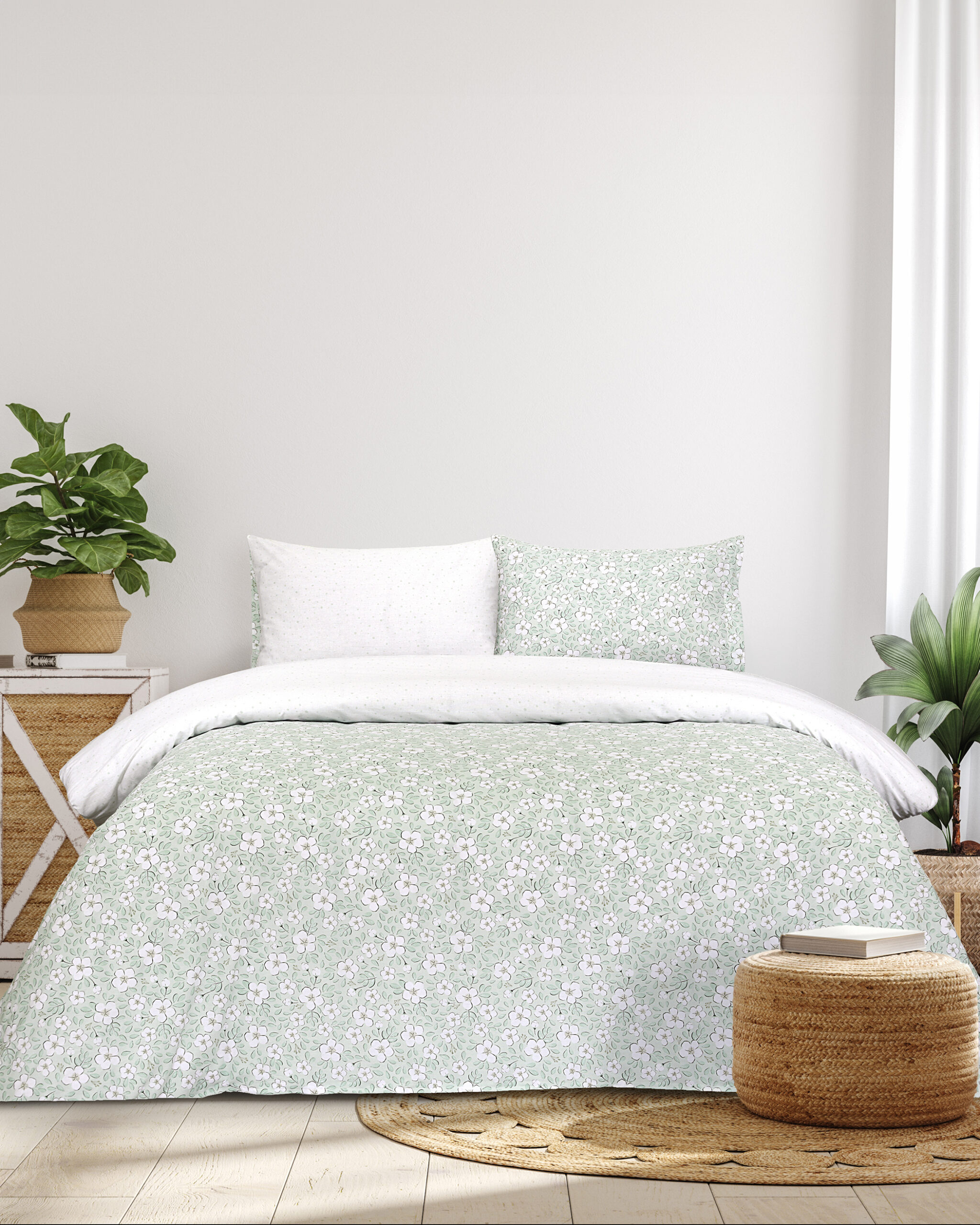 5206482187573-1.jpg Σετ Σεντόνια Μονά - Mirelle της Kocoon Home 100% Cotton, 144 T.C. Μονά (2 x 160x270 + 1 Μαξιλαροθήκη 52x72) - Image 1