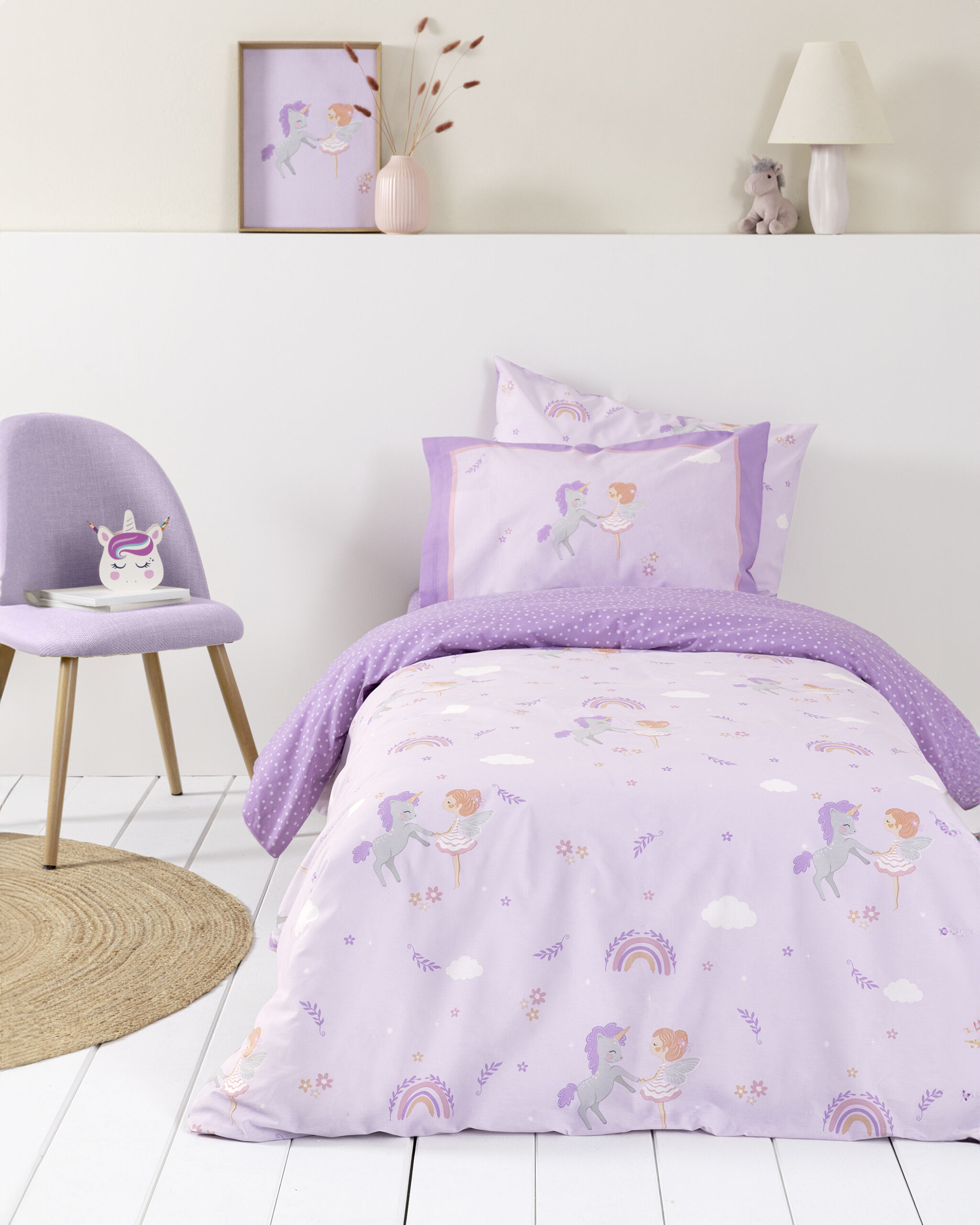 5206482188198-20.jpg Σετ Παπλωματοθήκη Μονή - Magic Bloom της Nima Kids 100% Cotton, 144 T.C. Μονή (1 x 160x240 + 1 Μαξιλαροθήκη 52x72) - Image 1